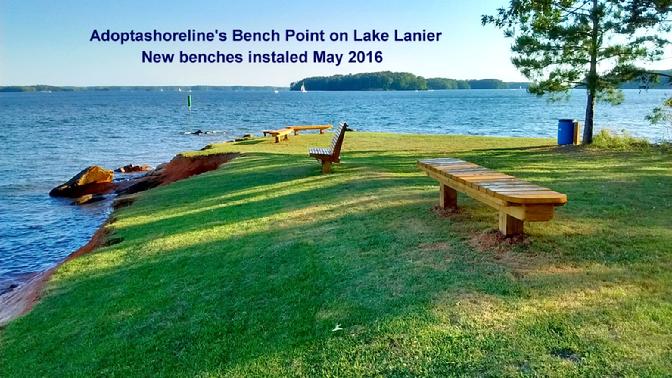 lake lanier, AAS, adoptashoreline, bench Point